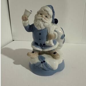 Vintage Delft Blue Santa Claus made in Japan Mann Style